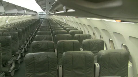 AirplaneCabin CR Stock Footage 800804