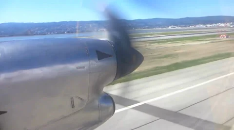 AirplaneLanding Video stock 38911114