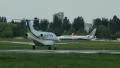 Airplanes and charter jets steer at airport, dusk time HD Footage