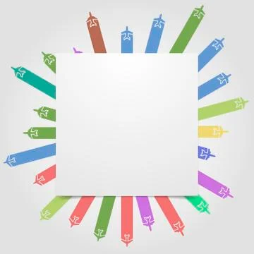 Airplanes background Stock Illustration