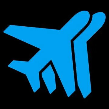 Airplanes Flat Icon Stock Illustration