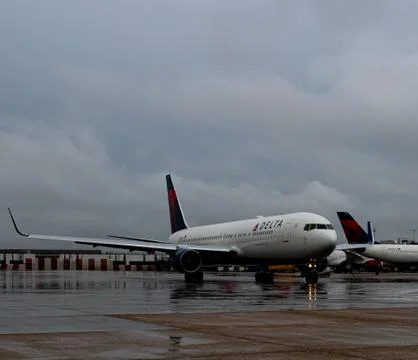Airplanes on the ground Stock Photos