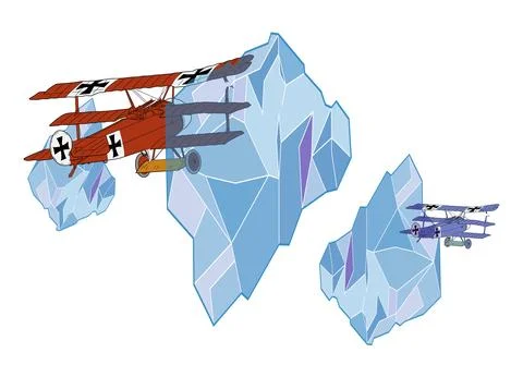 Airplanes Stock Illustration