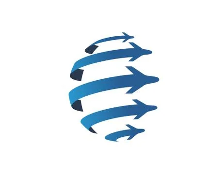 Airplanes logo Stock Illustration