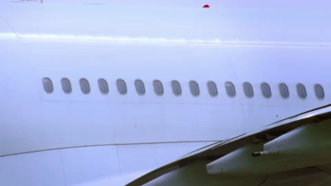 Airplanes on the runway Stock Footage 93623991