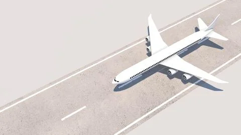 Airplanes on the runway preparing for a trip or business trip from the airp.. Stock Illustration