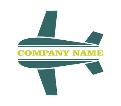 Airplanes simple silhouette Stock Illustration