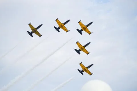 Airplanes in the sky Stock Photos