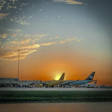 Airplanes on the stand Photos