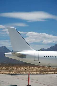Airplane's tail Stock Photos