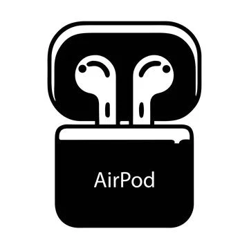 AirPod Icon Vector Illustration Stock Illustration