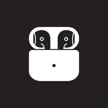 Airpods icon vector Stock Illustration