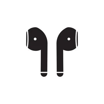 Airpods icon vector Stock Illustration