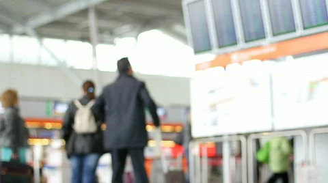 Airport activity 9 - timetable 2 Video stock 741808