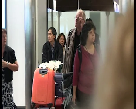 Airport arrivals Stock Footage 1069234