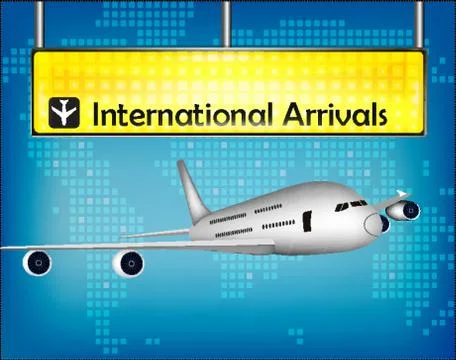 Airport background Stock Illustration