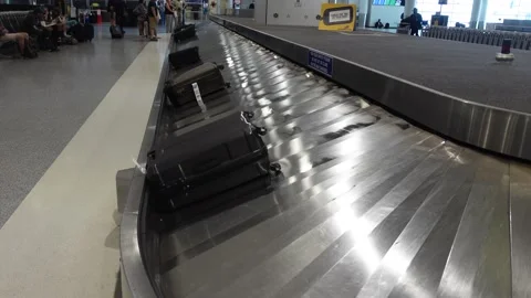 Airport Baggage Carousel 스톡 동영상 201635083
