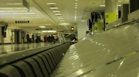Airport baggage claim empty Video stock 59198971