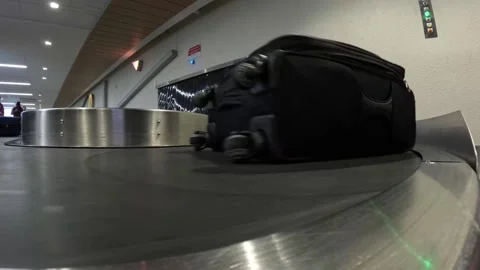 Airport Baggage Claim Stock Footage 303665357