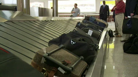 Airport baggage  Stock Footage 844986