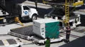 Airport Baggage Handlers HD Footage