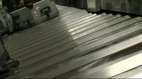 Airport Baggage Pickup Stock Footage