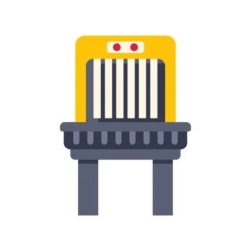 Airport baggage security scanner checking luggage illustration 库存插图