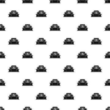 Airport baggage security scanner pattern Illustrazione stock