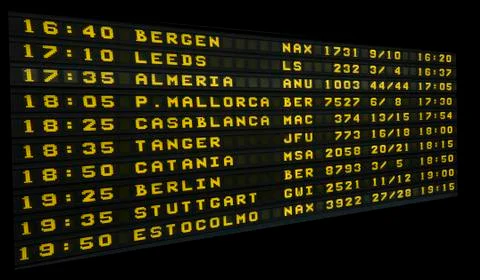 Airport board Stock Photos