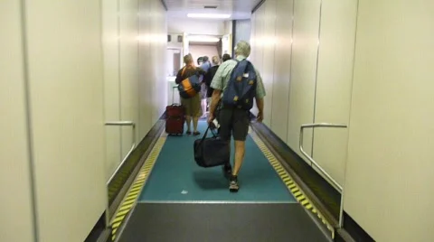 Airport Breezeway Stock Footage 804709