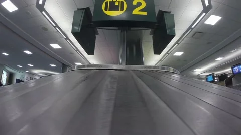 Airport Carousel moving. Stock Footage 41451977