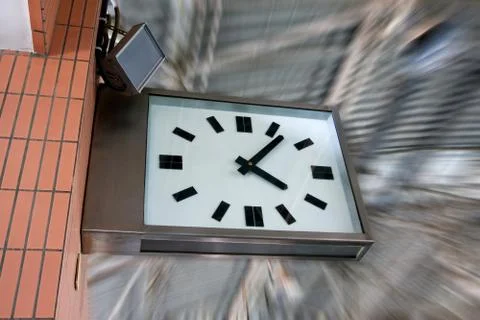 Airport clock Stock Photos