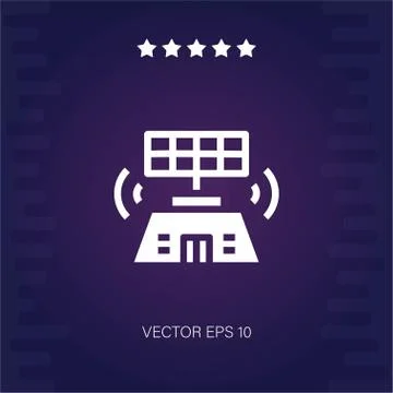 Airport communication vector icon Stock Illustration