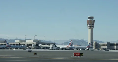 Airport Control Tower 2 Stock Footage 73005493