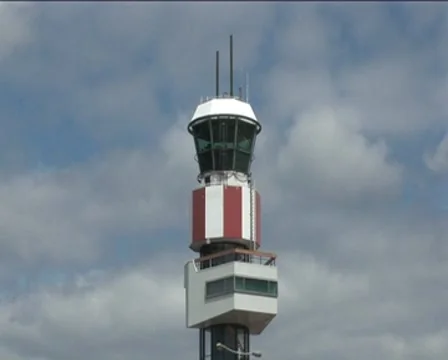Airport control tower Stock Footage 8339550