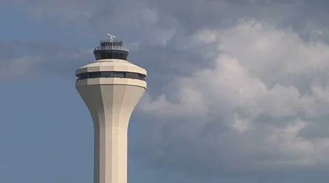 AIRPORT CONTROL TOWER Stock Footage 37127079