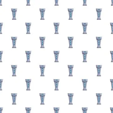Airport control tower repeating pattern texture background Stock Illustration