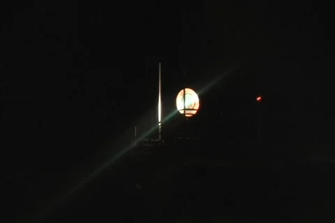 Airport Control Tower Rotary Light Beacon Stock Footage