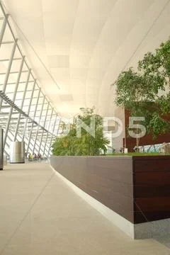 Airport corridor Stock Illustration