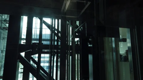Airport Elevator Going Down Stock Footage 108013434