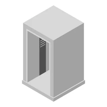 Airport elevator icon, isometric style Stock Illustration