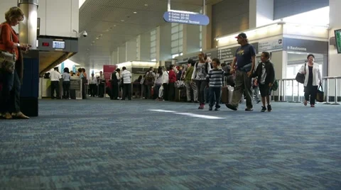 Airport entrance. Stock Footage