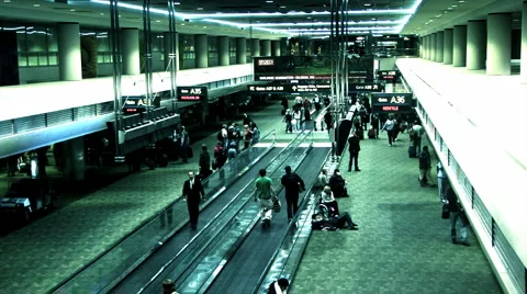Airport escalator Stock Footage 967248