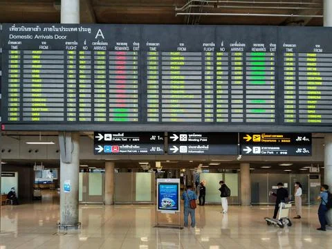 Airport Flight Chart Foto stock