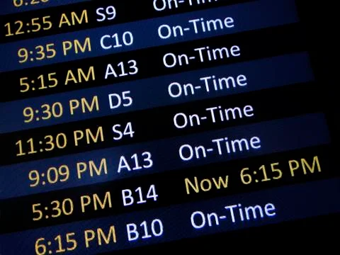 Airport flight delay Stock-Fotos