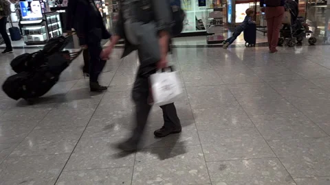 Airport foot fall. Stock Footage 158672136