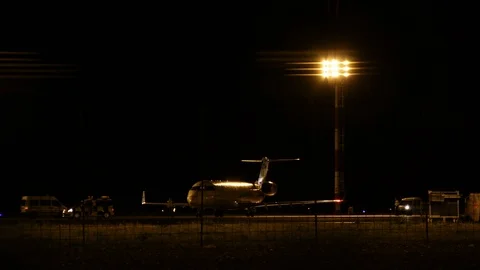 At the airport Stock Footage 87705515