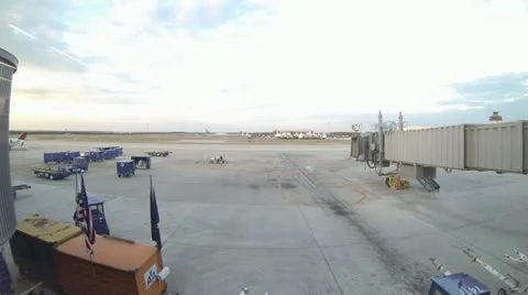 Airport Gate Timelapse Stock Footage 21897952