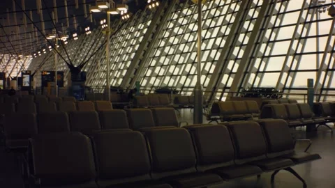 The airport gate way terminals with empty people Stock-Footage 157967634