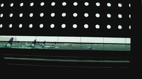 Airport hall Stock Footage 10804719